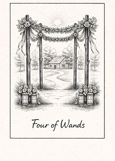 FOUR OF WANDS