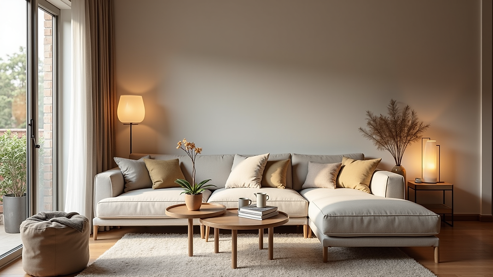 Eye-level view of a cozy living space designed for independent living