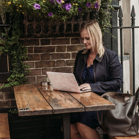 Virtual Assistant working at table