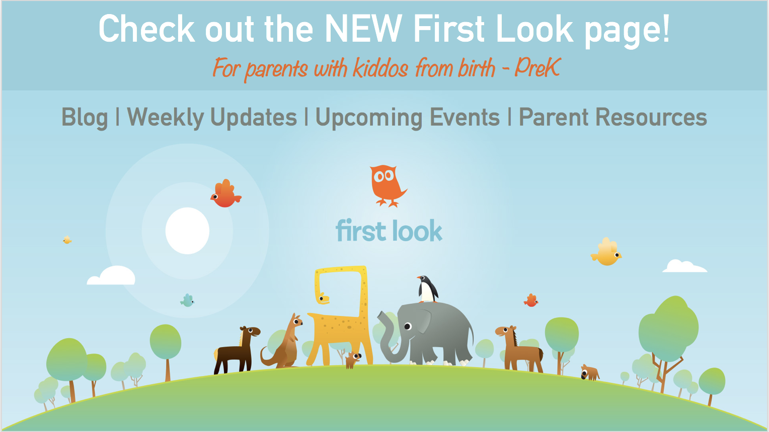 Visit the new First Look page!
