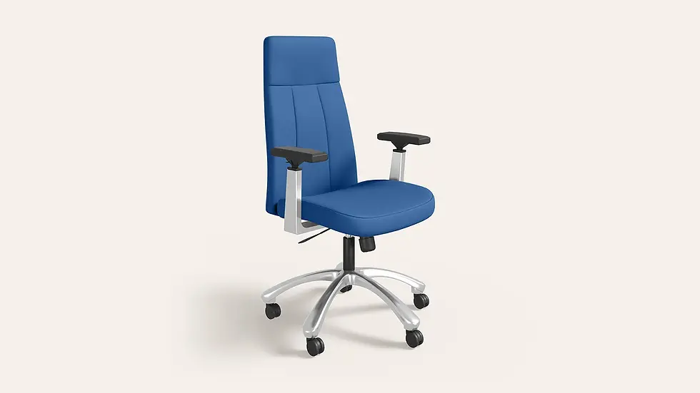 Thumbnail: Godrej Thrill Executive Full Back Leatherette Executive Office Chair