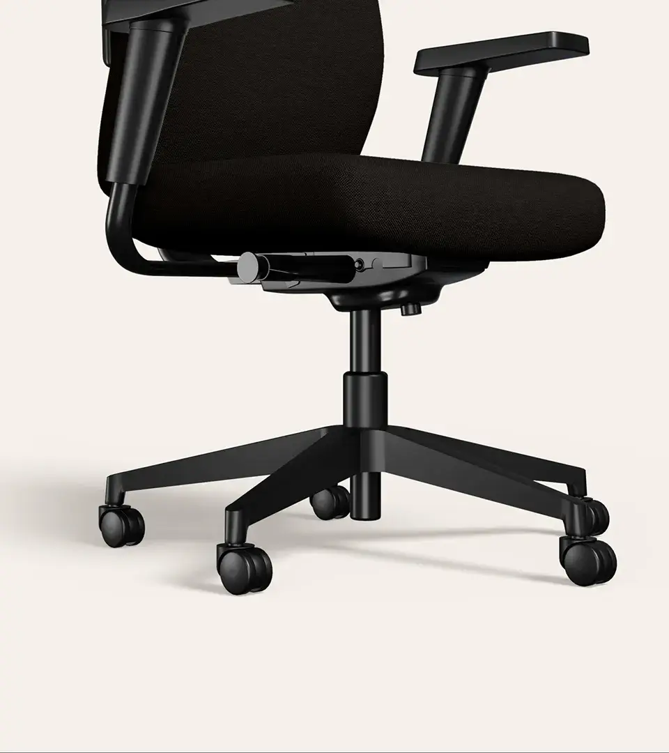 Thumbnail: Godrej Versa Canvas Full Back Knitted Fabric Workstation Office Chair