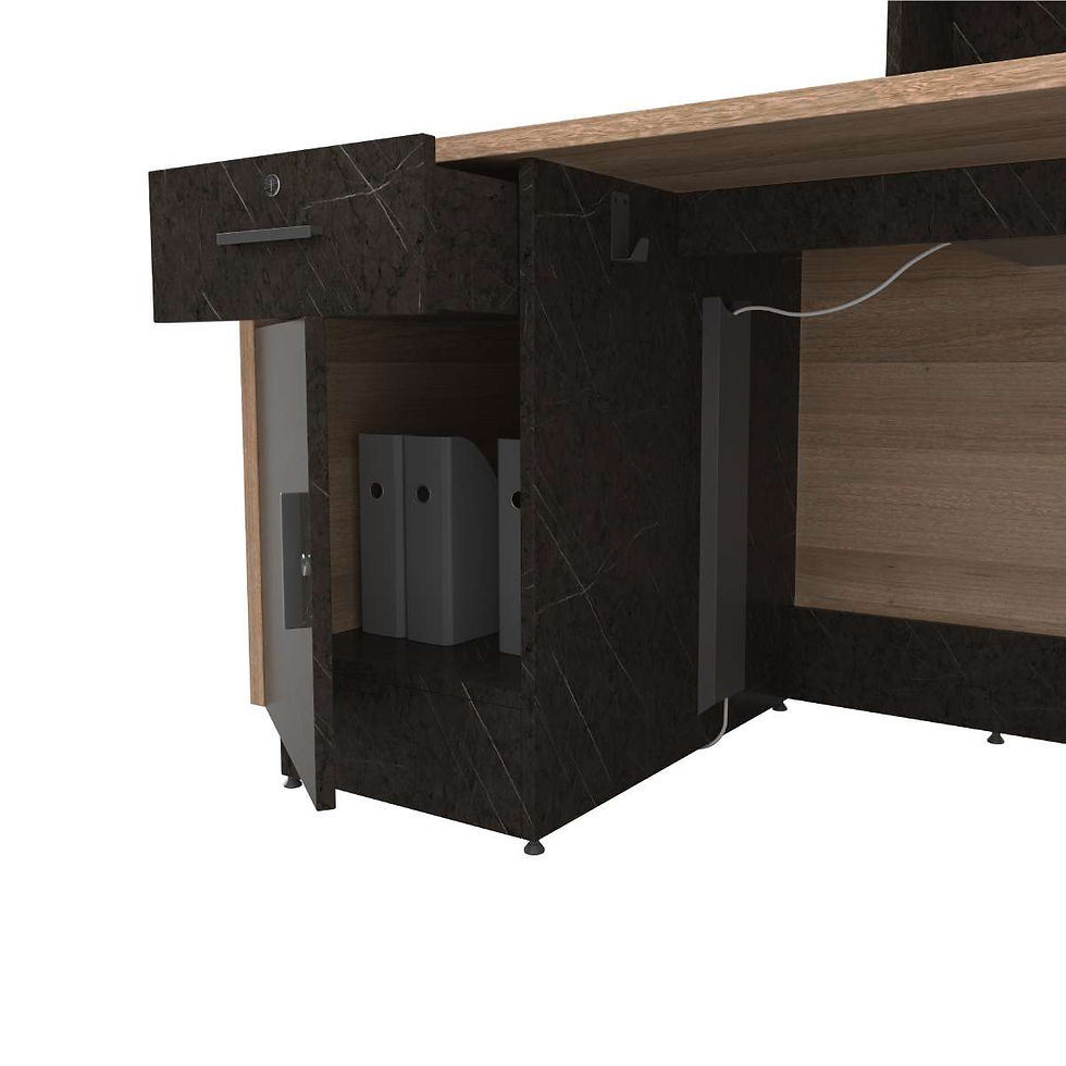 Thumbnail: Reflection - L-shaped. Wide range of  Desking Furniture from Godrej Interio