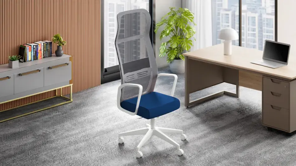 Godrej Vurv High Back Knitted Fabric Mesh Ergonomic Office Chair