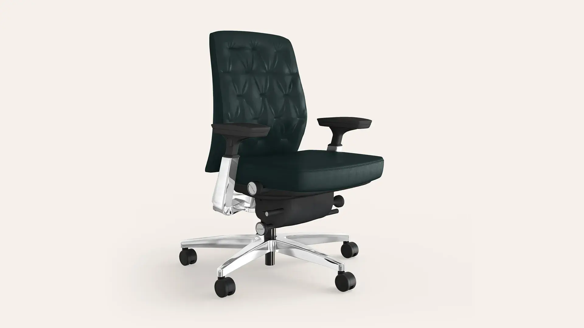 Godrej Posture Perfect 2 Standard Leather Full Back Executive Ergonomic Office Chair