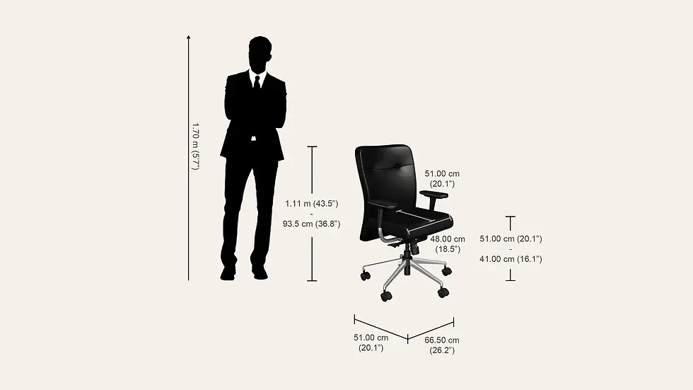 Thumbnail: Godrej Kareena NXT Full Back leatherette Workstation Office Chair