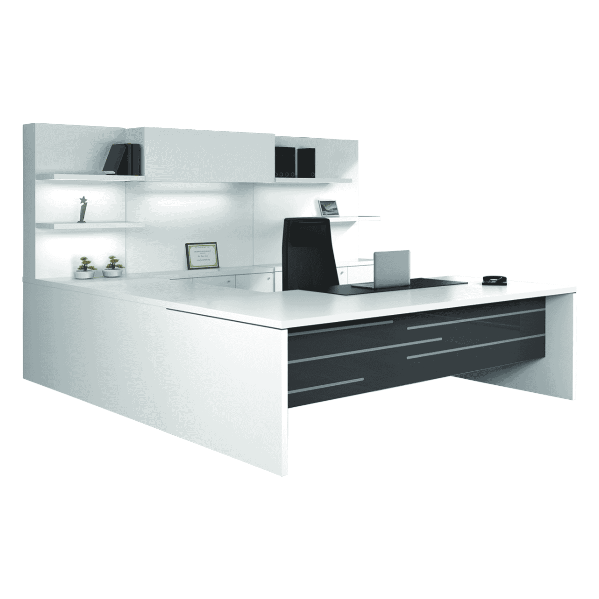 Buy Coeval Executive Suite in White Colour. Office furniture from Godrej Interio