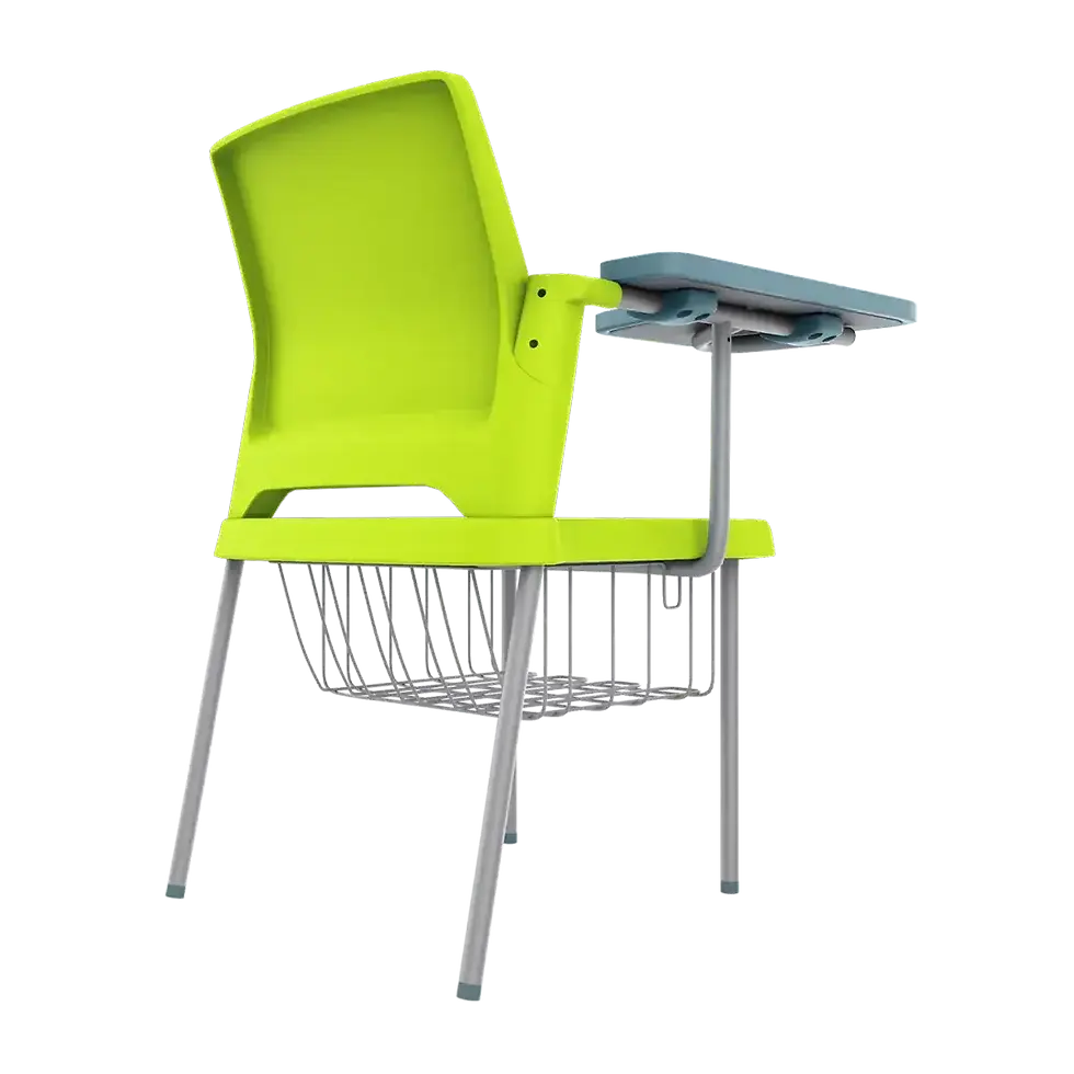 Thumbnail: Buy Training Chair Online Set of 4 with Desklet Fresh Lime