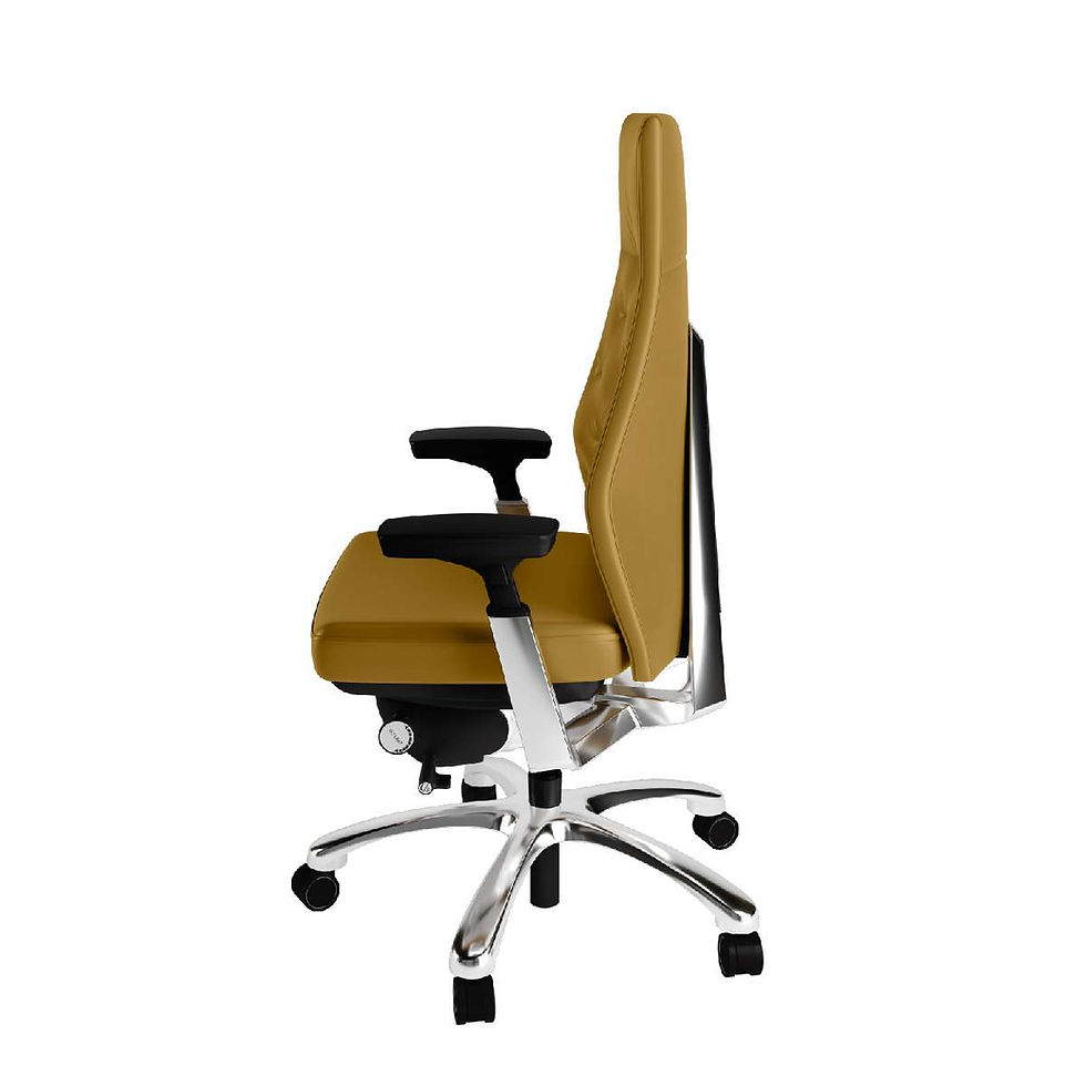 Thumbnail: Posture Perfect Leather High Back Chair Workspace Chair