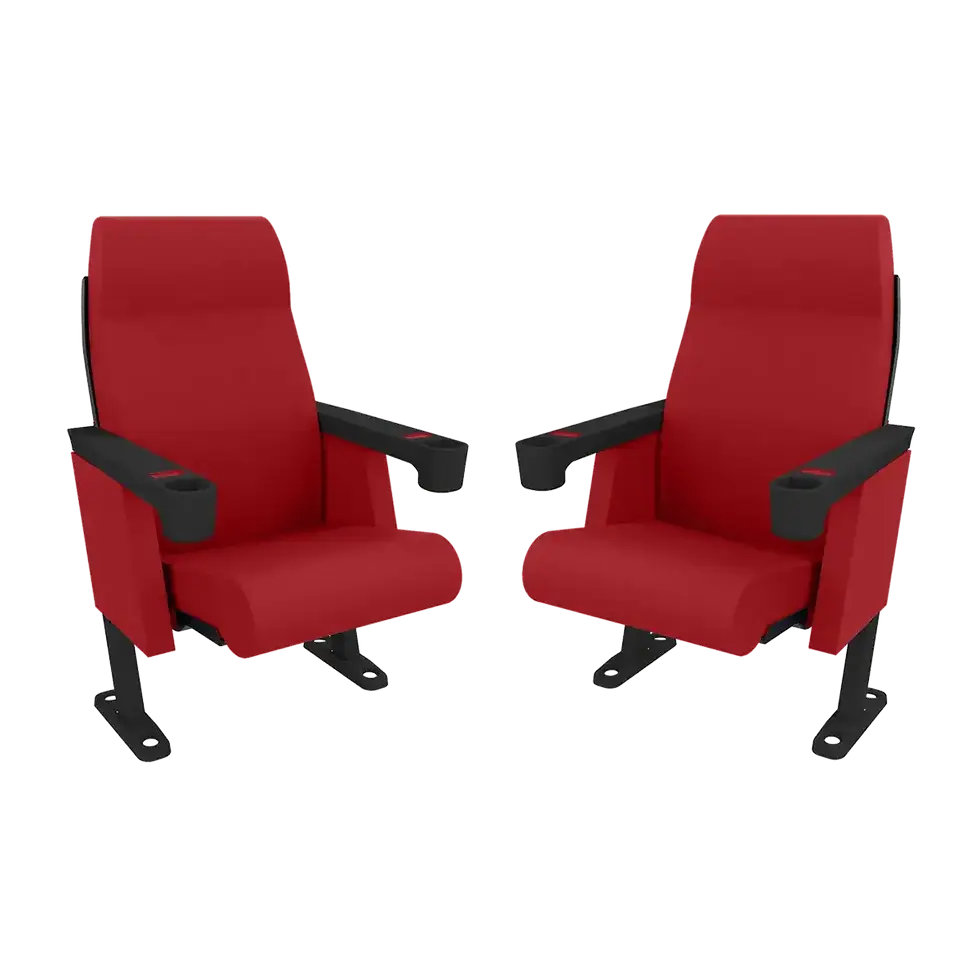 Thumbnail: Glamour Chair High Back Auditorium Chair with cupholder - Multiple color options