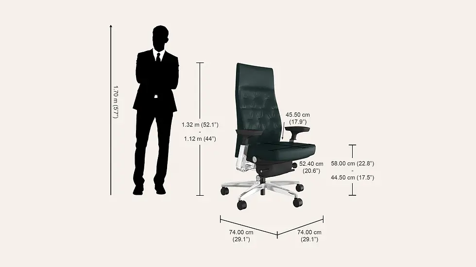 Thumbnail: Godrej Posture Perfect 2 Standard Leather High Back Executive Office Chai