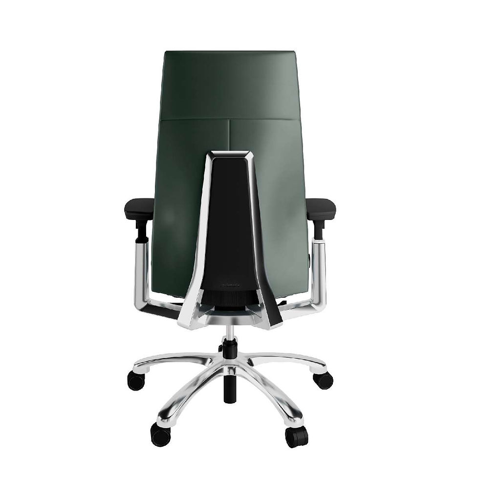 Thumbnail: Posture Perfect Leather High Back Chair Workspace Chair