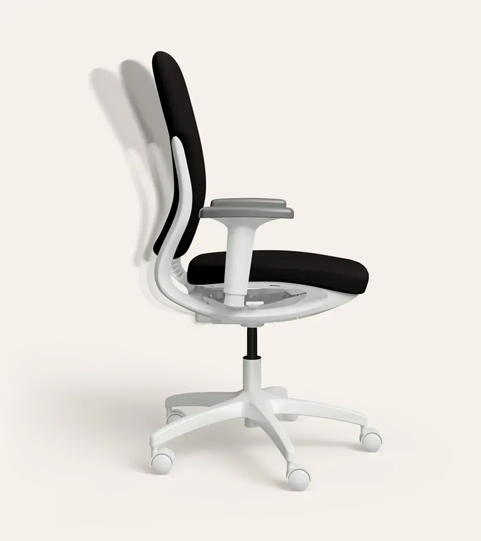 Thumbnail: Godrej  Motion Cushion Full Back Knitted Fabric Workstation Chair