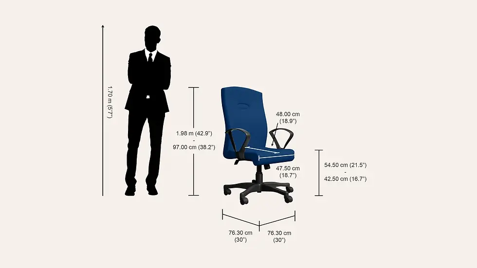 Thumbnail: Godrej Bravo High Back Knitted Fabric Workstation Office Chair