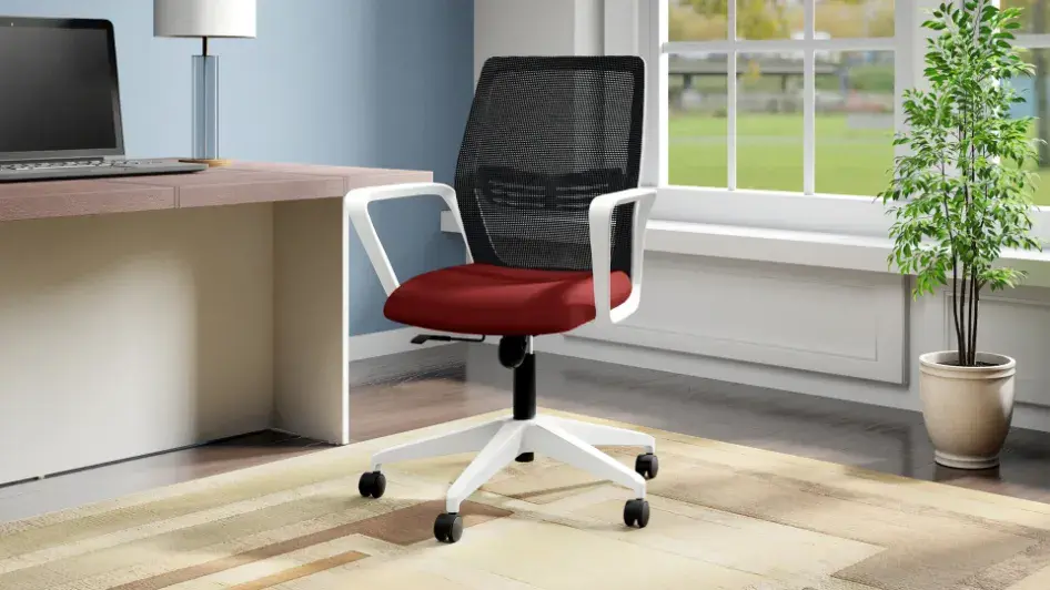 Godrej Vurv Mid Back Knitted Fabric Mesh Ergonomic Study Chair