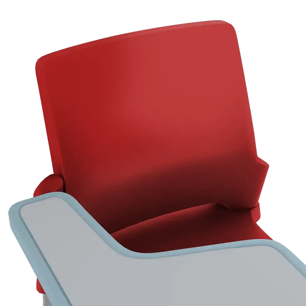 Thumbnail: Buy Training Chair Online Set of 4 with Desklet Raspberry Red