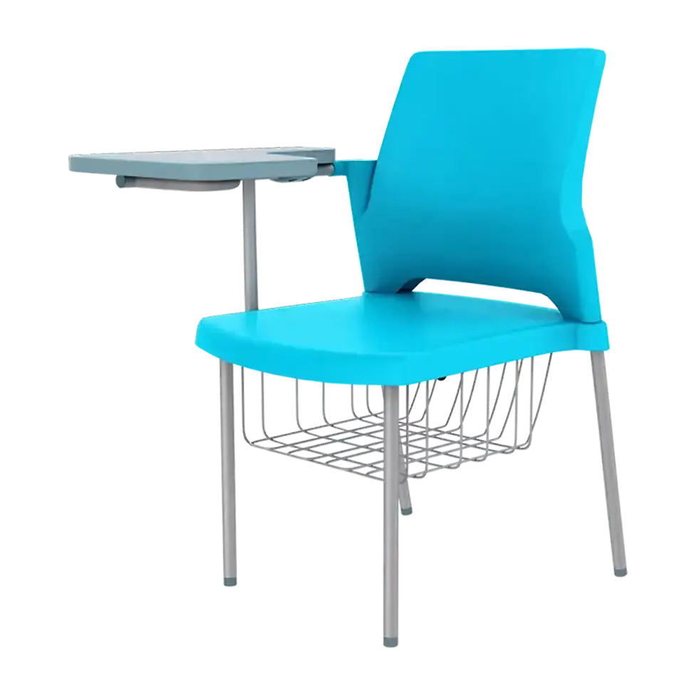Buy Training Chair Set of 4 with Desklet Aqua Blue