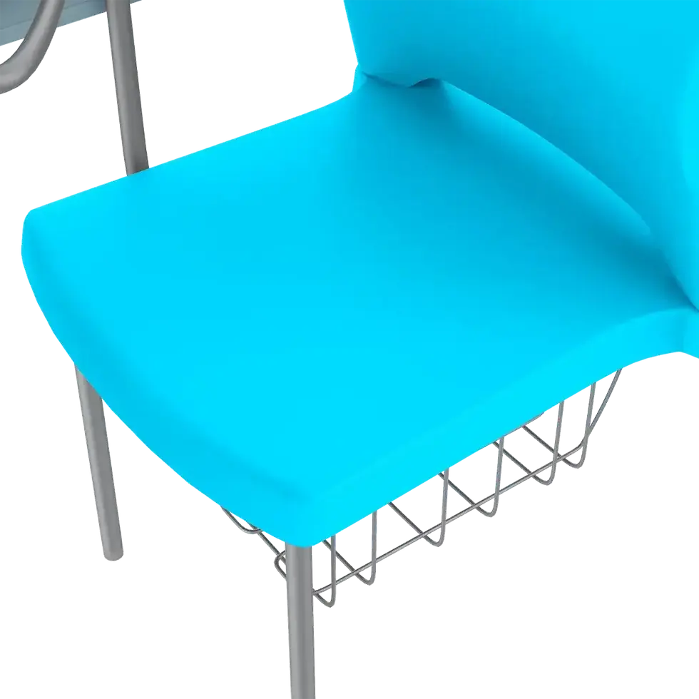 Thumbnail: Buy Training Chair Set of 4 with Desklet Aqua Blue
