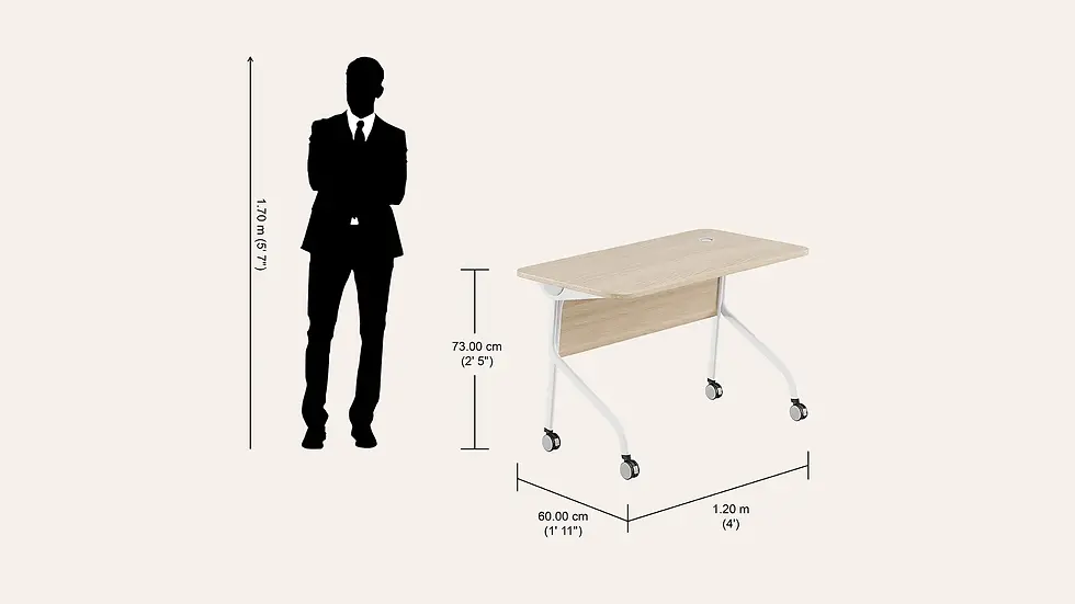 Thumbnail: Godrej Habitat Fold Office Table