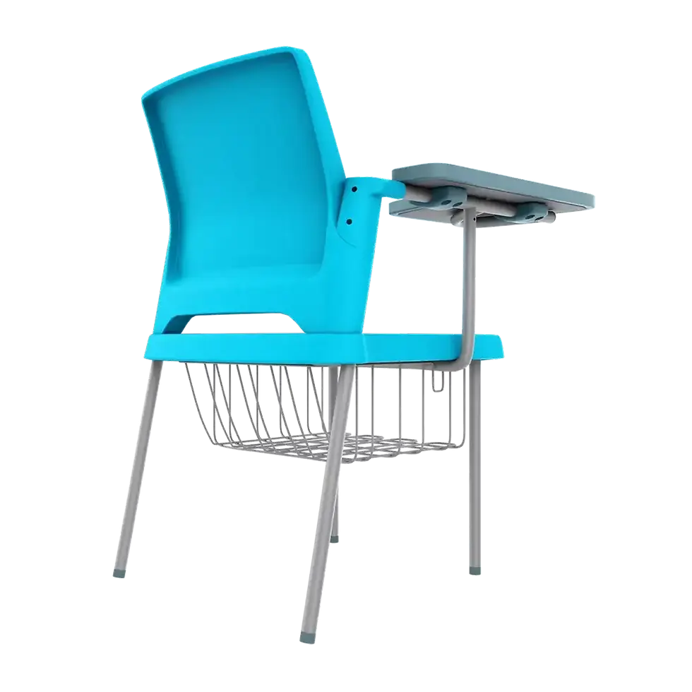 Thumbnail: Buy Training Chair Set of 4 with Desklet Aqua Blue