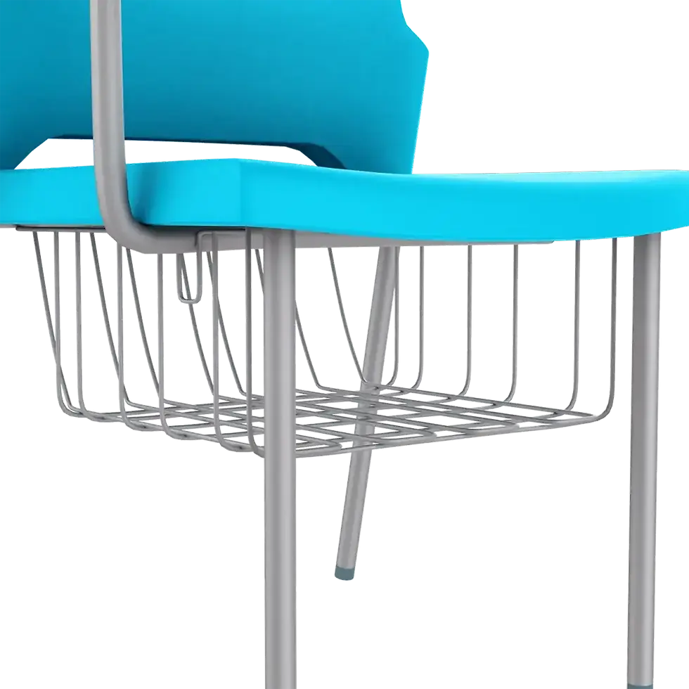Thumbnail: Buy Training Chair Set of 4 with Desklet Aqua Blue