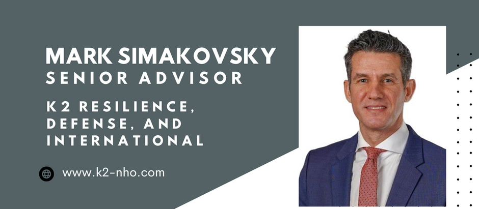 A photo of Mark Simakovsky, new Senior Advisor for K2