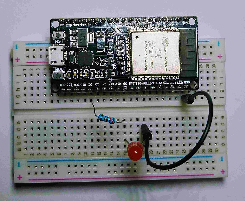 Actual circuit ESP32