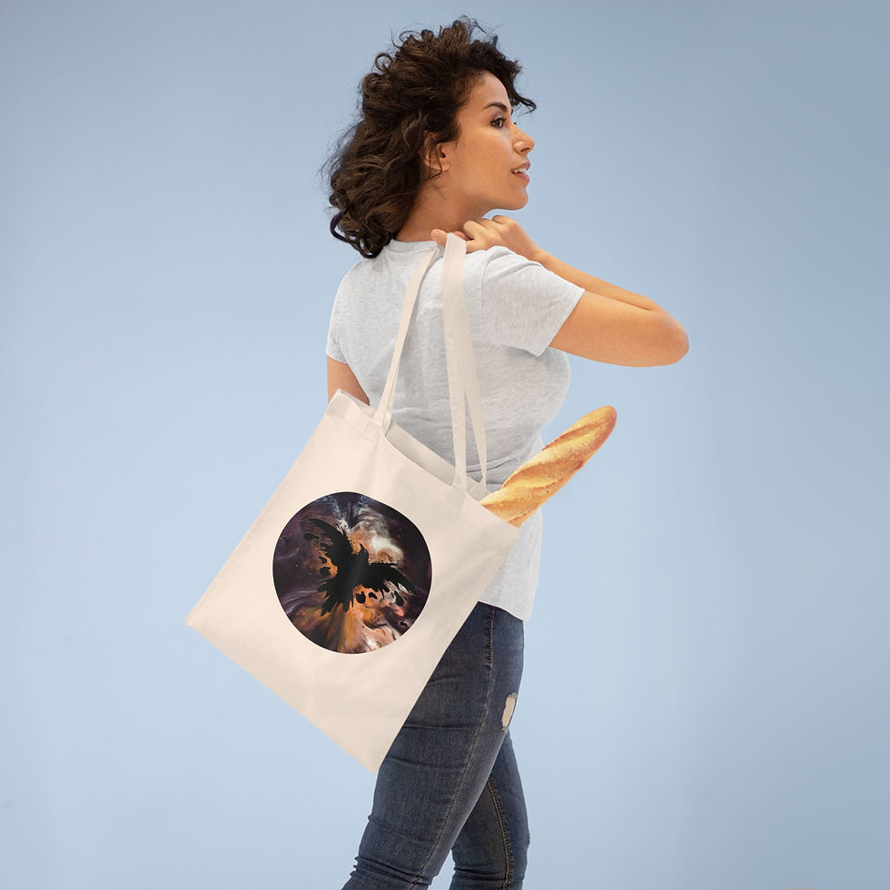 Thumbnail: Space Raven Tote Bag
