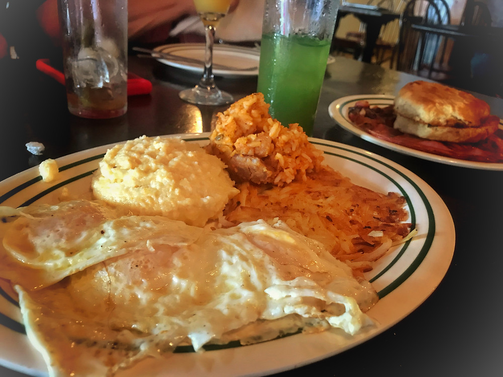 cafe maspero, food, travel, brunch, lunch, breakfast, new orleans, big easy, adventure, blog, grits, jambalaya biscuit, voodoo doll, bloody mary, daiquiri, mimosa, crawfish, omelet, french quarter, yum, decatur street, natchez, happy, love, life