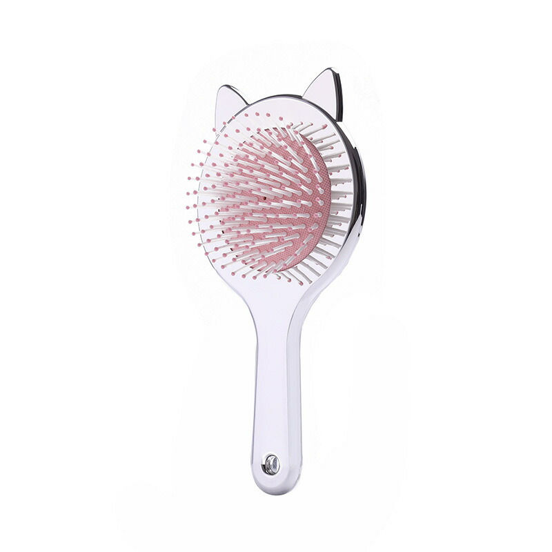 サムネイル： かわいい～猫の耳のエアバッグマッサージ　筆サロンのヘアブラシ～ヘアケア　濡れた髪のヘアケア 　４色