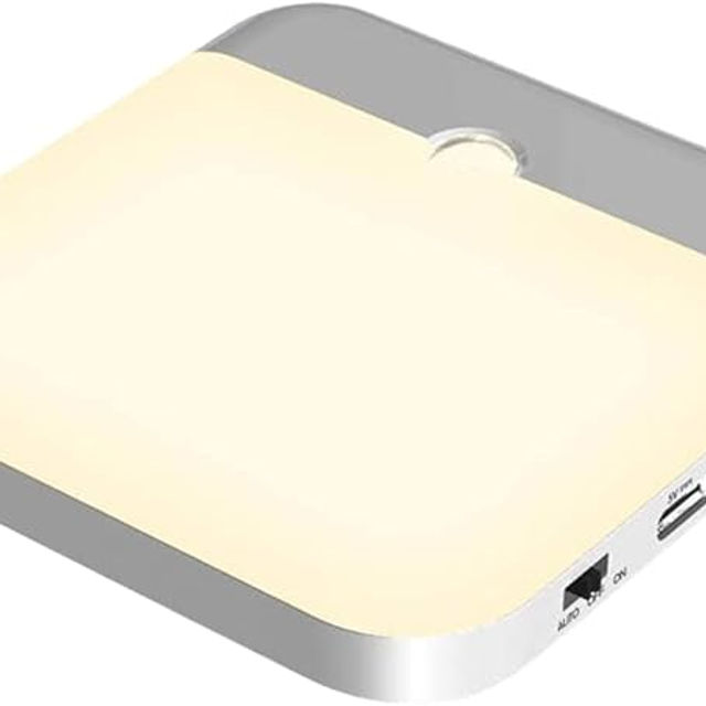 人感センサーライト LED 屋内 室内 USB充電 リチウム電池 足元ライト ナイトライト 階段 玄関 廊下 トイレ クローゼット 物置 工事不要 配線不要 …