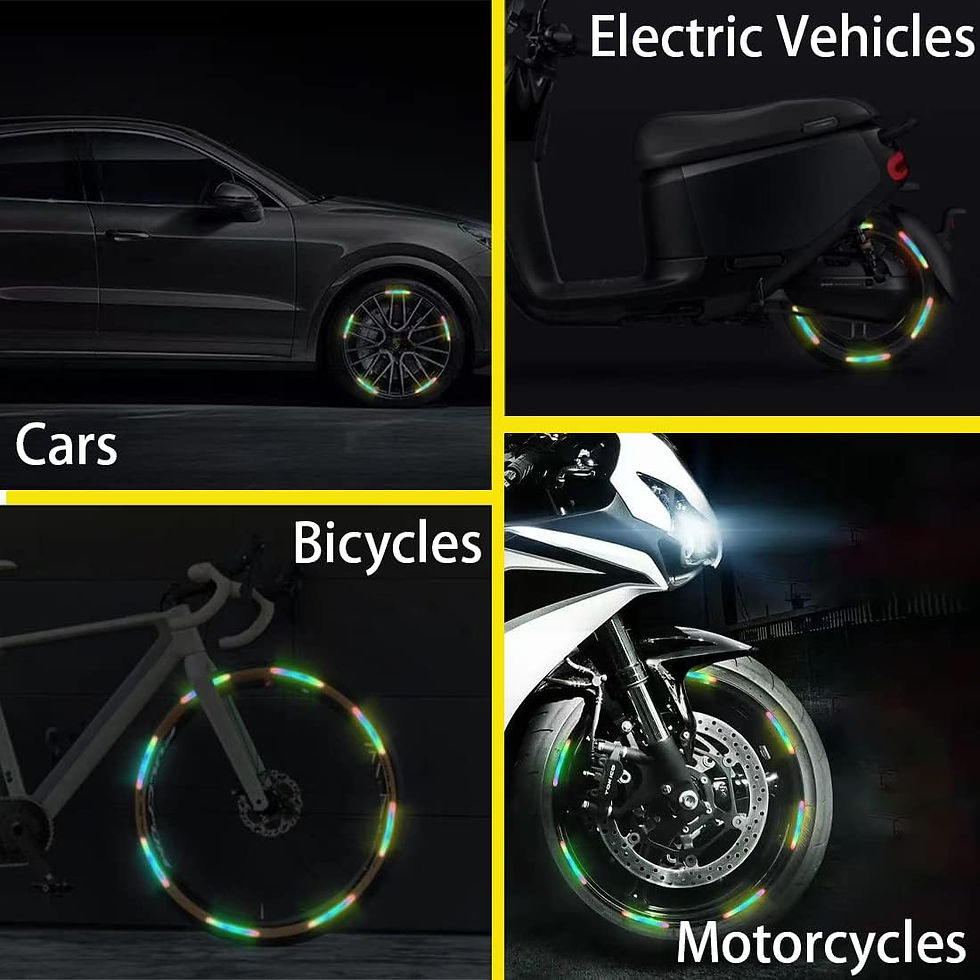 サムネイル： 反射車用デカール、タイヤ デカール,PVC 反射テープ ホイール ステッカー 20 個 | 車のストライプ、傷防止スポーツ反射サイドマーカーステッカー、車のホ…