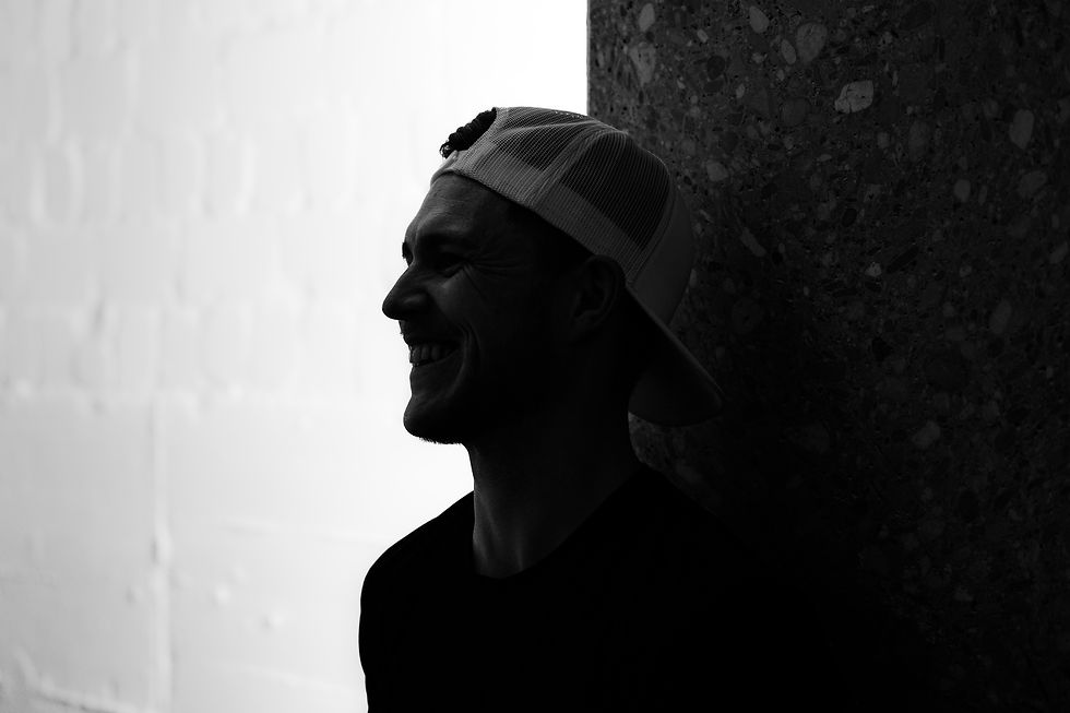 schwarz weiß Portrait einem Mannes