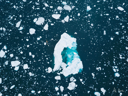 Iceberg from above