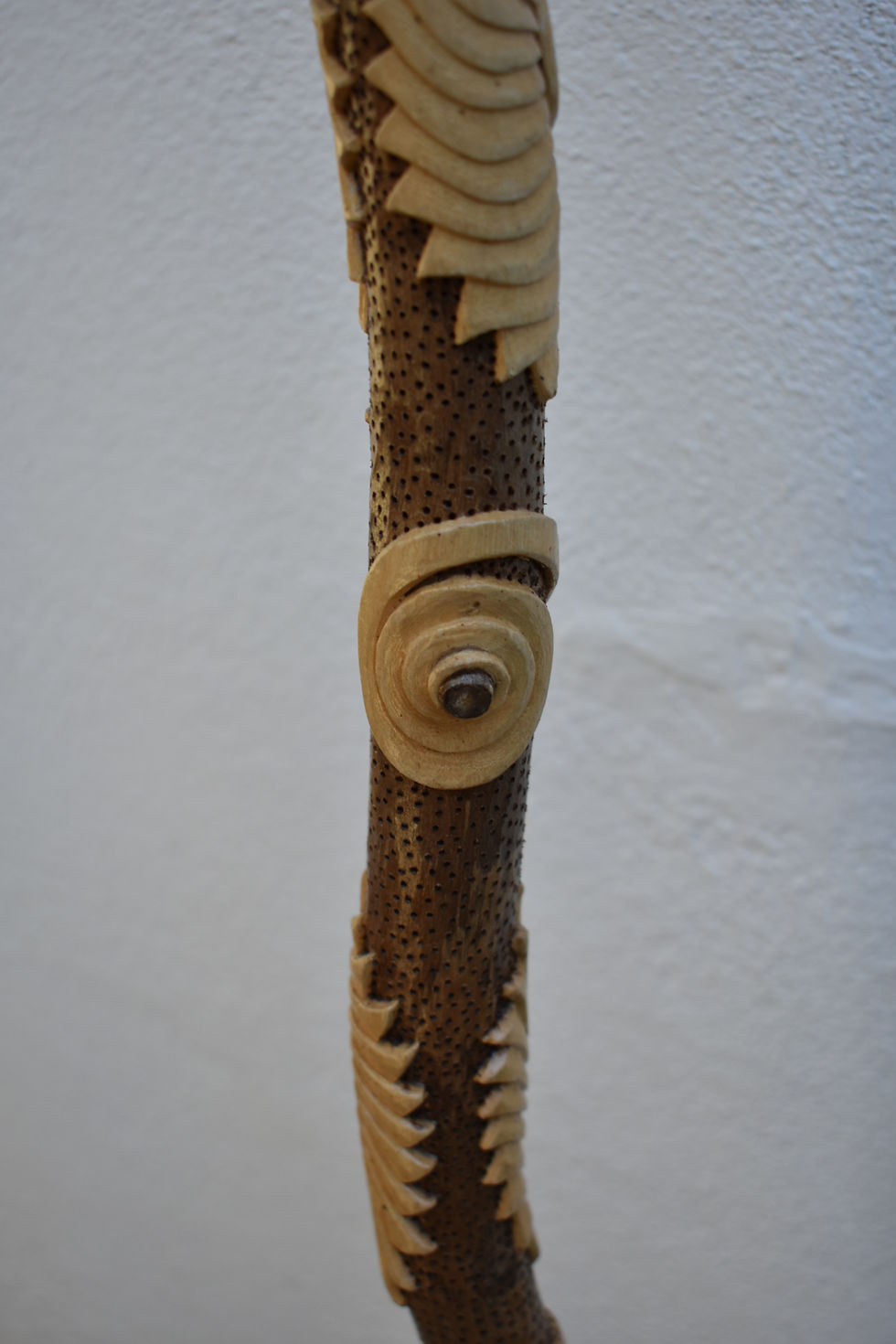 Miniatura: Alpenstock in legno Maggiociondolo con testa forata