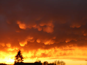 Un coucher de Soleil impressionnant