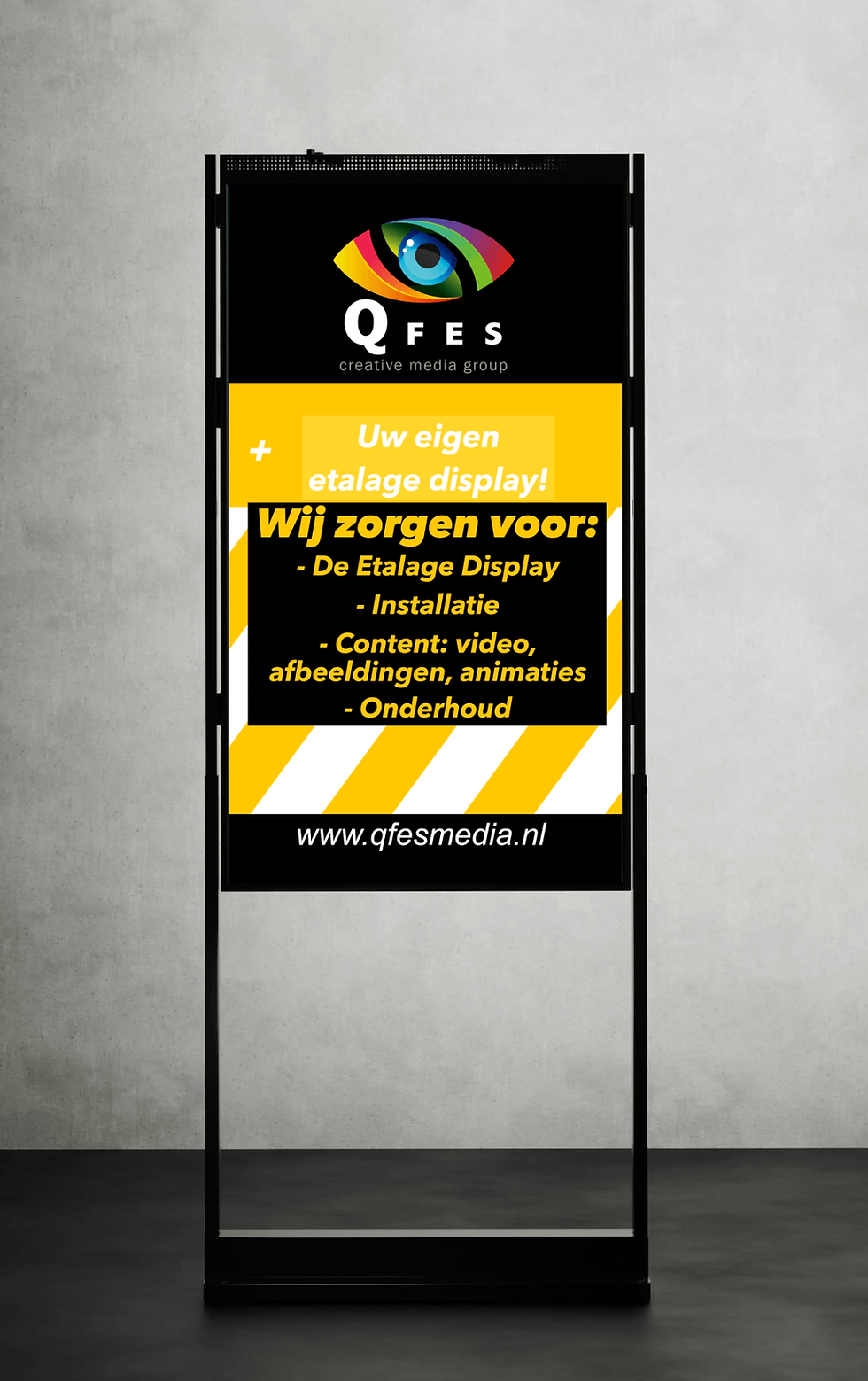 Etalage display op voet