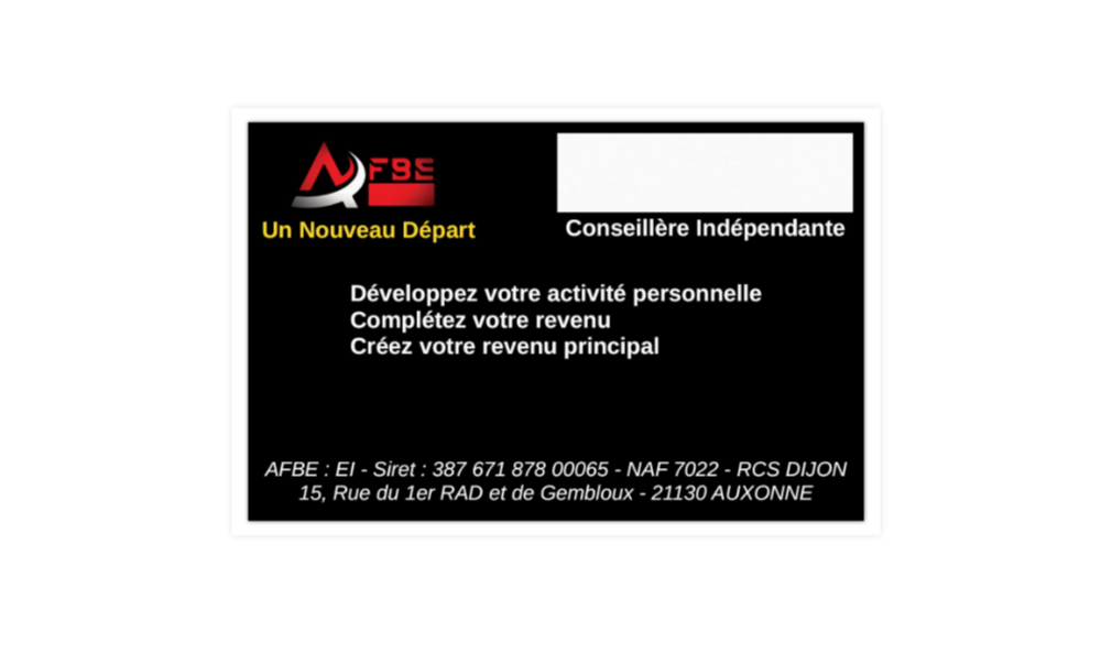 Carte de visite Eco - Conseillère (Lot de 100)