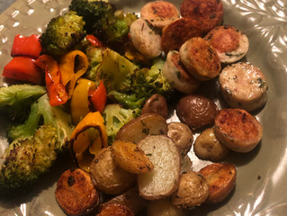Recipe: Sheet Pan Sausage + Potatoes + Veggies