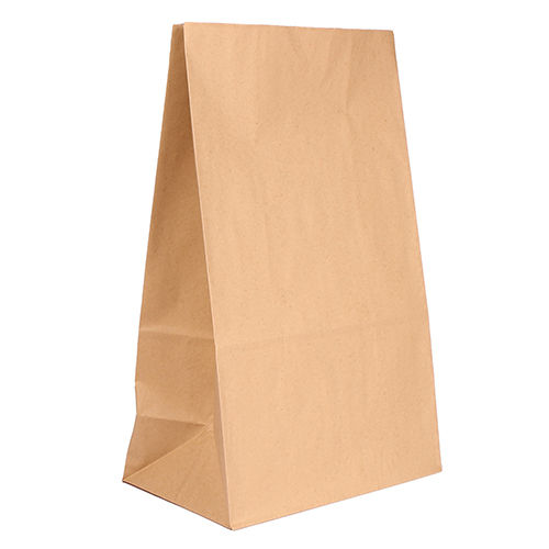 Sac Sos Brun 27 x 40 - Kraft - 60 g/m2 - Naturel - 27 + 15 x 40 cm