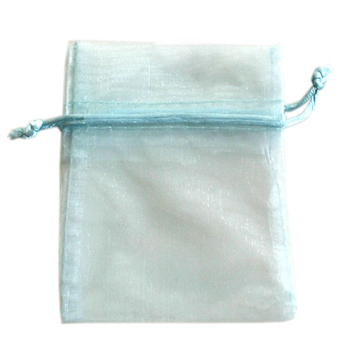 Sachet Ciel GM - Organdi - Bleu - 17 x 24 cm