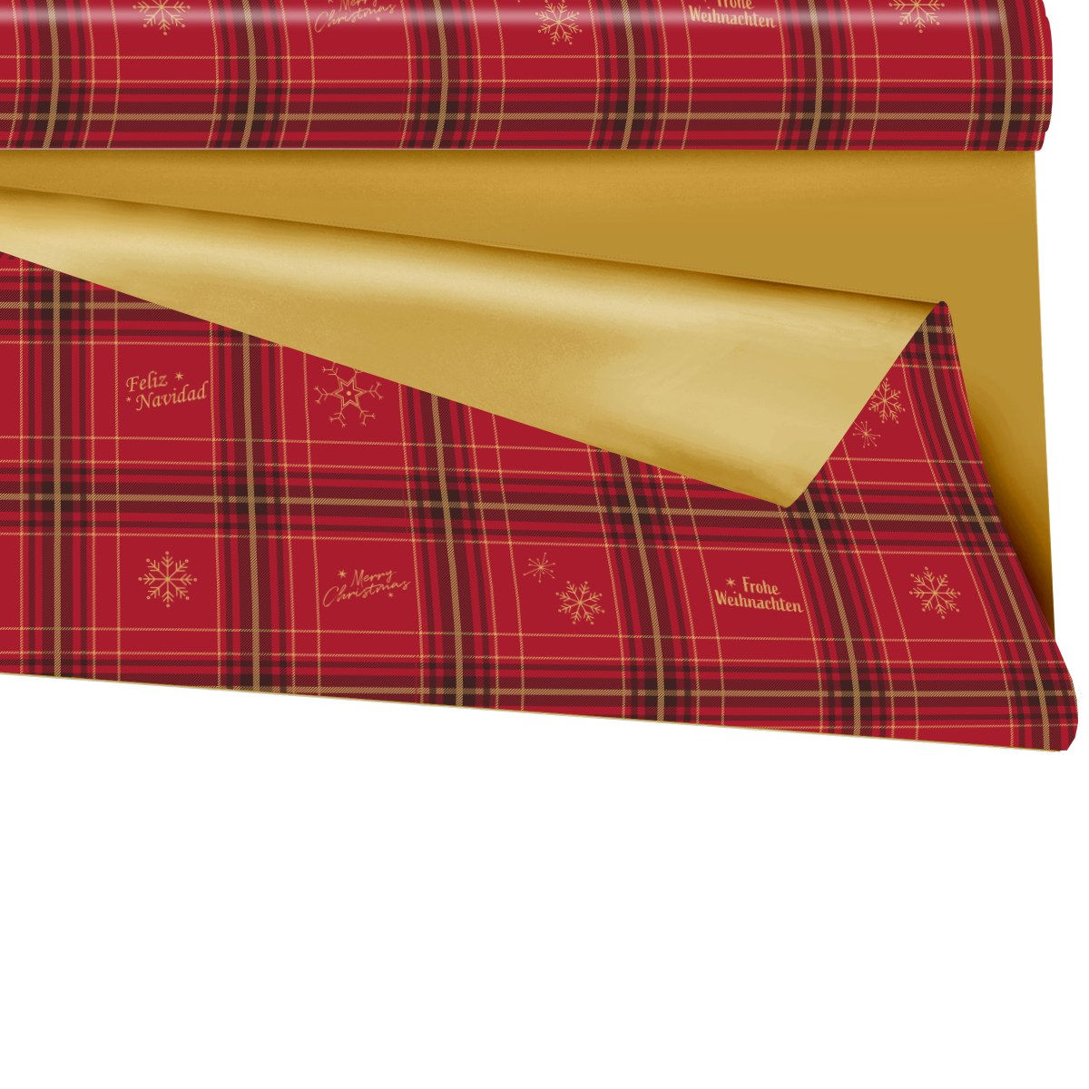 Rouleau polypro nacré Duo Mat Glasgow Or - 0.79 x 25 m, Noël
