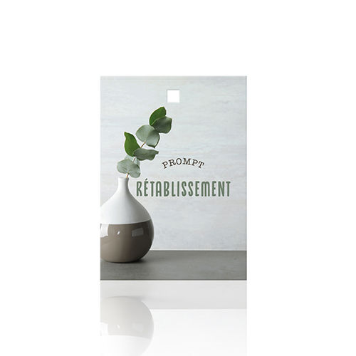 Carte Prompt Rétablissement - Couché Mat - 280 g/m2 - Multicolore - 50 x 70 mm