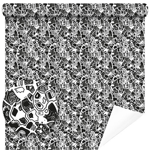 PAPIER - 80 GR/M2 - 80cm X 50ml - CARARE-NOIR