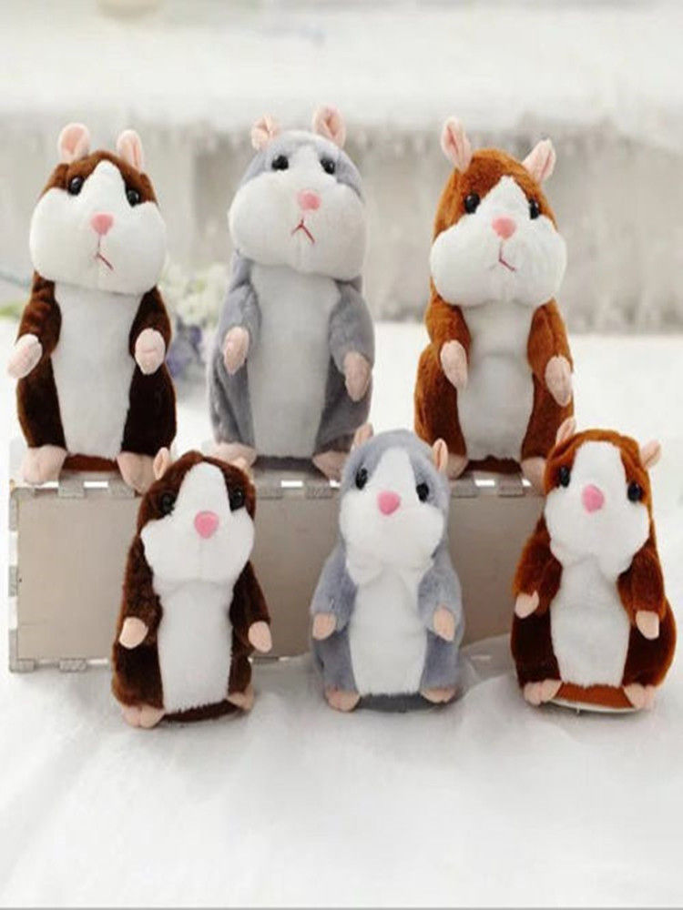 Thumbnail: Promotion 15cm Lovely Talking Hamster Speak Talk Sound Record Repeat Stuffed Plu