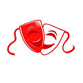 a red and white happy theatre mask icon with white background.jpg