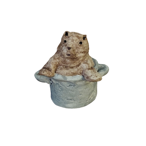 Beeld   Klei   Hond in de Pot   5x7x8cm   €45,=.png