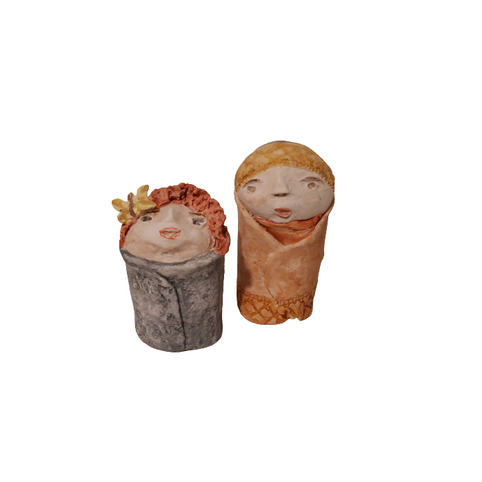Beeld   Klei   Vlinder en Kant   4x4x7cm en 4x4x6cm   €40,= p.st..png