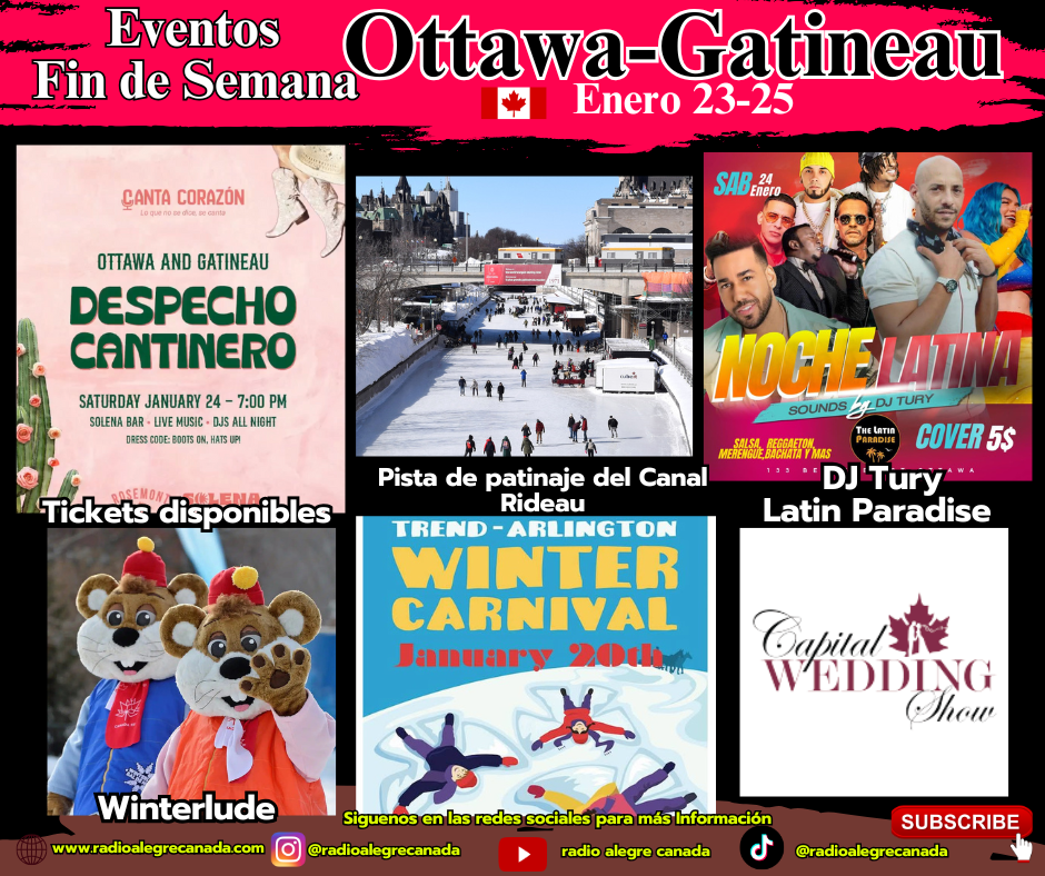Invierno a Todo Ritmo: Eventos en Ottawa del 23 al 25 de Enero 2026