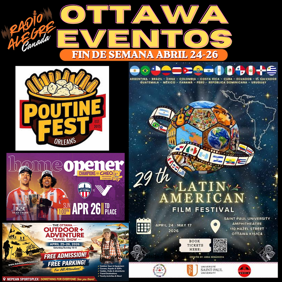 Fin de Semana Imperdible en Ottawa: Música, Cultura y Más. Todos los eventos.